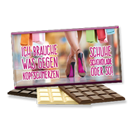 Foto-Schokolade für Frauen 1150 | Ich brauche was gegen Kopfschmerzen...