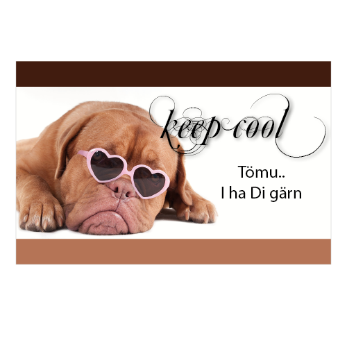 1029_Tee-Postkarte | keep cool