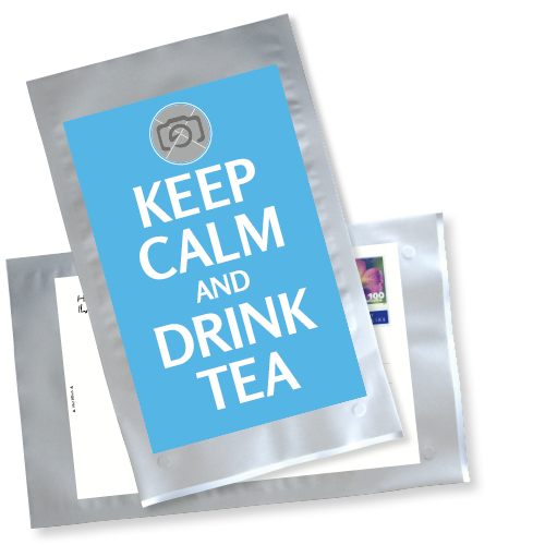 1034_Tee-Postkarte | Keep calm and drink tea - mit eigenem Foto