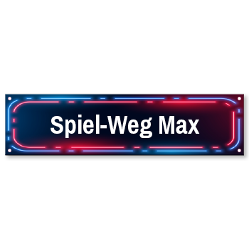 1014_Strassenschild Neon mit eigenem Namen oder Text