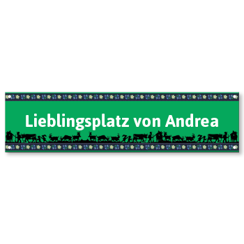 1030_Strassenschild Scherenschnitt mit eigenem Namen oder Text