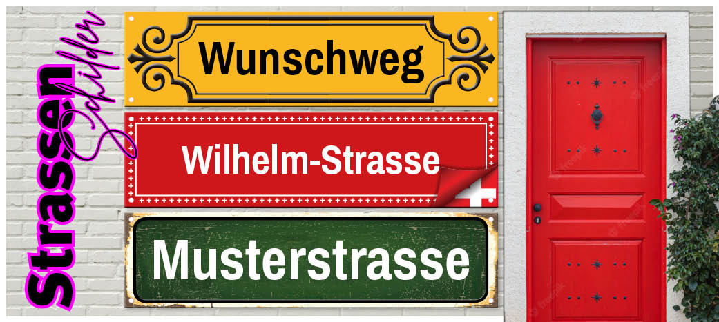 Straßenschilder selbst gestalten