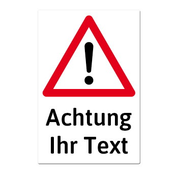 1045_Blechschild | Warnschild Achtung