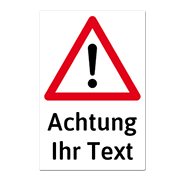 1045_Blechschild | Achtung