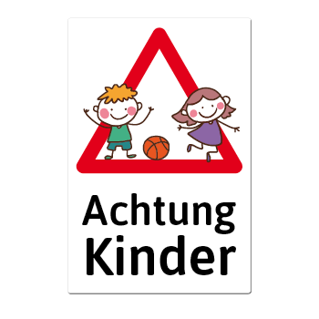 1046_Blechschild | Warnschild Achtung Kinder