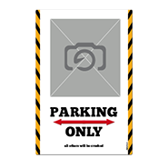 1058_Blechschild | Parking onlyâ€¦ mit eigenem Foto oder Logo
