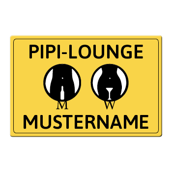 1073_WC-Blechschild | Pipi-Lounge