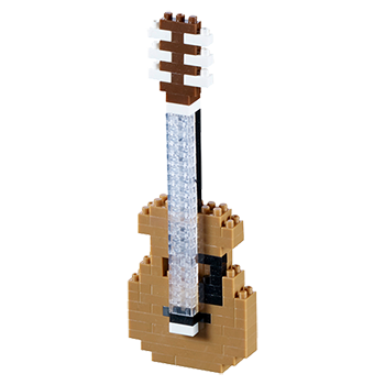 BRIXIES Mini-Bausatz Gitarre, 103 Bausteine, Level 1