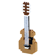 BRIXIES Mini-Bausatz Gitarre, 103 Bausteine, Level 1
