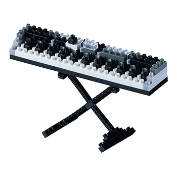 BRIXIES Mini-Bausatz Keyboard, 100 Bausteine, Level 1