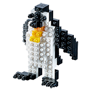 BRIXIES Mini-Bausatz Pinguin, 78 Bausteine, Level 1