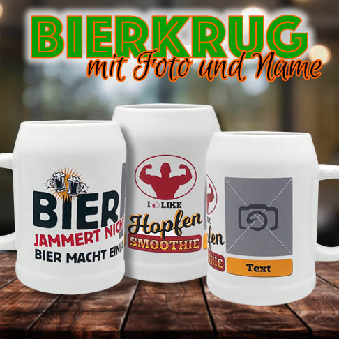 Foto-Bierkrug online gestalten bei digitprint.ch 