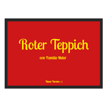 Fussmatte 1002 | roter Teppich