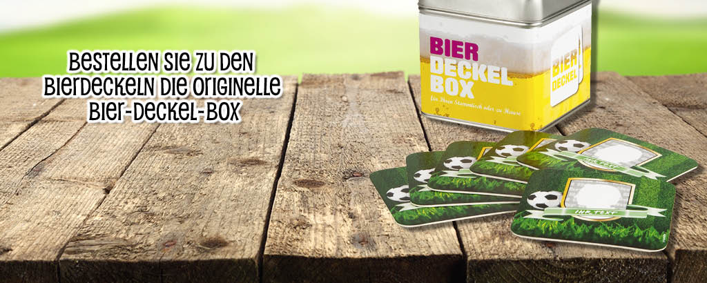 Ihr Bierdeckel gehört in die Bierdeckel-Box