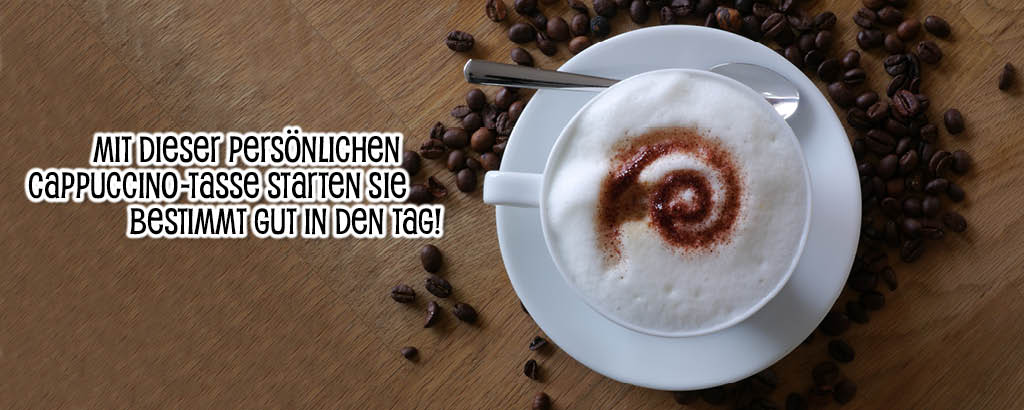 Cappuccino-Tassen mit eigenem Foto bedrucken