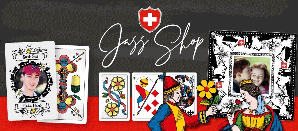 Jasskarten selbst gestalten und viele weitere Jass Geschenke in unserem Shop