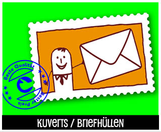 Kuverts, Briefhüllen günstig online bestellen Kuverts, Briefhüllen günstig online bestellen