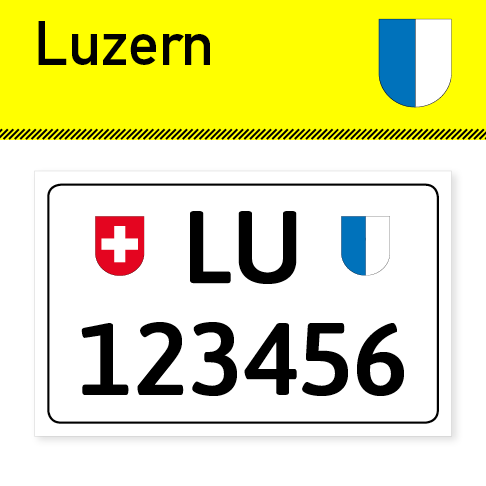 Schlüsselanhänger mit Kennzeichen von Luzern