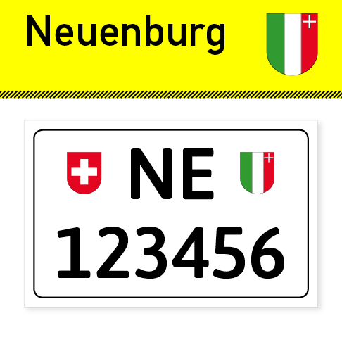 Schlüsselanhänger mit Kennzeichen von Neuenburg