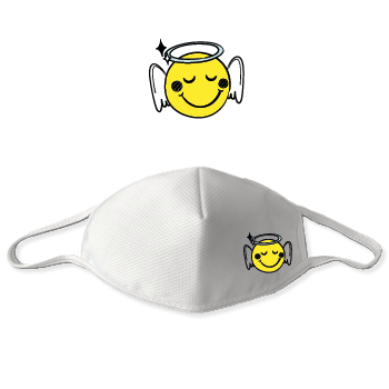 Mehrweg-Schutzmaske 1017 | Emoji (B)engelchen