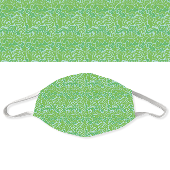 Mehrweg-Schutzmaske 1038 | Pattern green