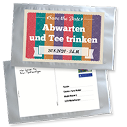 1002_Tee-Postkarte | Abwarten und Tee trinken