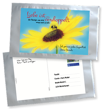 1007_Tee-Postkarte | Liebe verdoppelt...