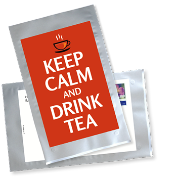 1033_Tee-Postkarte | Keep calm and drink tea - orange