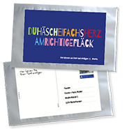 1045_Tee-Postkarte | duhäscheifachsherzamrichtigefläck