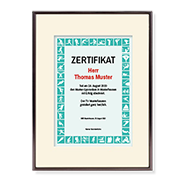 1017_Urkunde | Sportler-Zertifikat grün