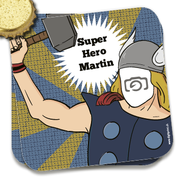 Bierdeckel 1189 | Superhero