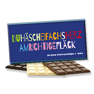 MundArt Foto-Schokolade 1122 | duhäscheifachsherzamrichtigefläck...