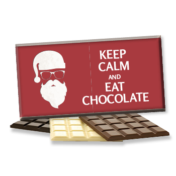 Weihnachts Foto-Schokolade 1140 | Keep Calm and eat Chocolate