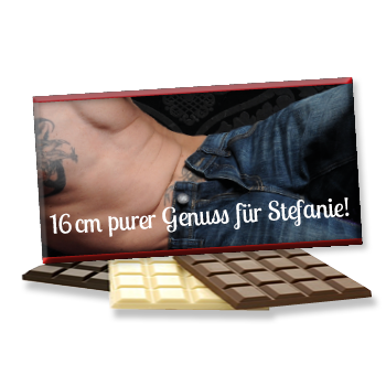 Foto-Schokolade für Frauen 1149 | 16 cm purer Genuss...
