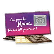 Foto-Schokolade für Mütter 1154 | Gut gemacht Mama. Ich bin toll geworden!