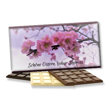 Oster-Foto-Schokolade 1178 | Blütenzauber