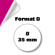 Klebeetiketten rund Ã˜ 35 mm