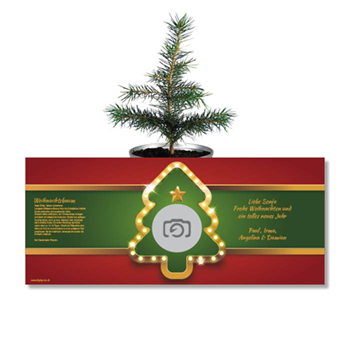 Weihnachtsbaum-Dose - funkelnder Weihnachtsbaum