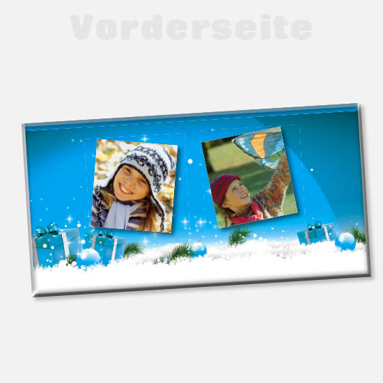 Foto-Schokolade 1039 | Geschenkpakete im Schnee