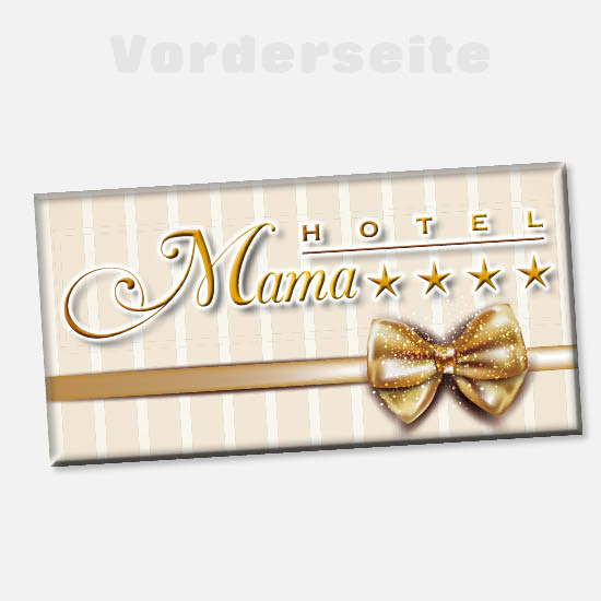 Foto-Schokolade 1086 | Hotel Mama**** mit Goldschlaufe