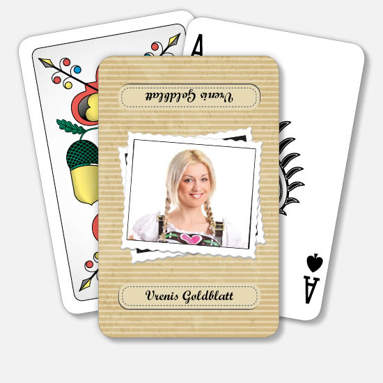 Jasskarten/Pokerkarten 1076 | Goldblatt