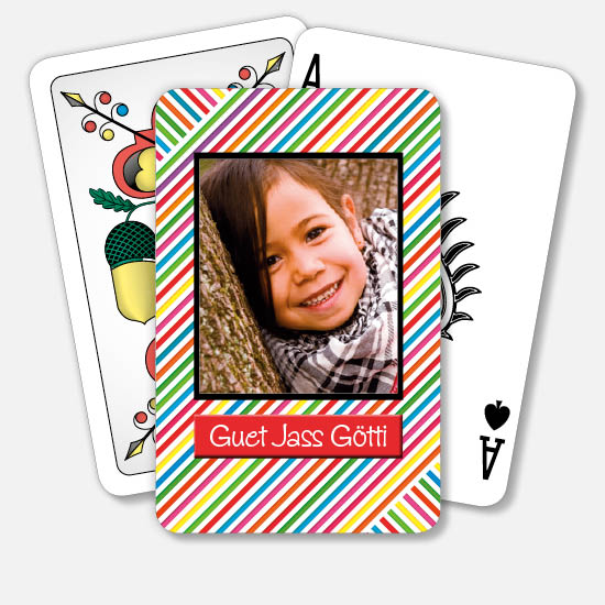 Jasskarten/Pokerkarten 1075 | Farbschraffur