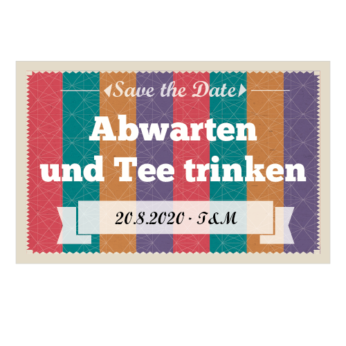 1002_Tee-Postkarte | Abwarten und Tee trinken