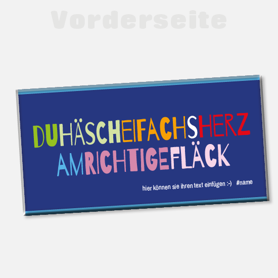 MundArt Foto-Schokolade 1122 | duhäscheifachsherzamrichtigefläck...