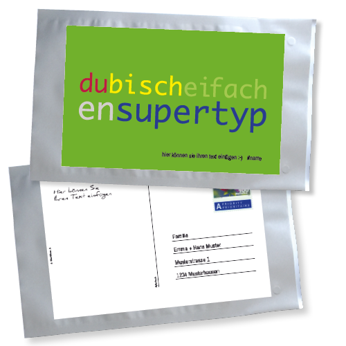 1048_Tee-Postkarte | dubischeifachensupertyp