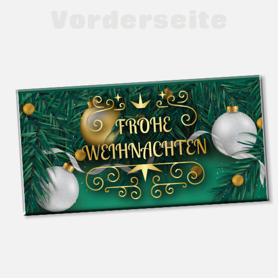 Weihnachts-Foto-Schokolade 1143 | Frohe Weihnachten