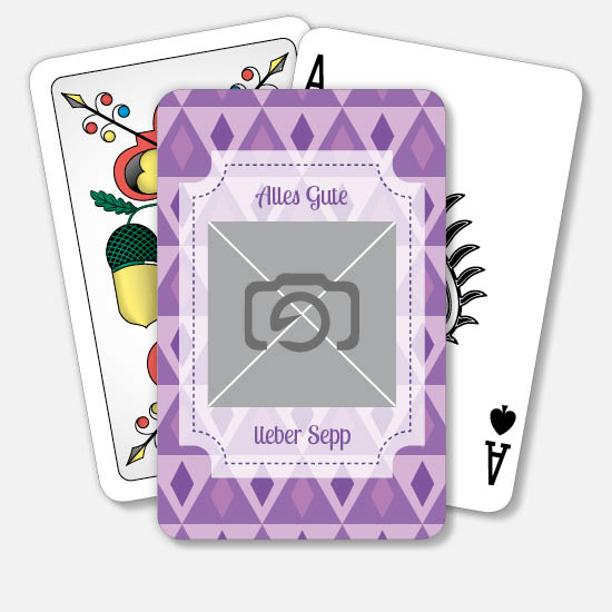 Jasskarten/Pokerkarten 1105 | Mosaikmuster