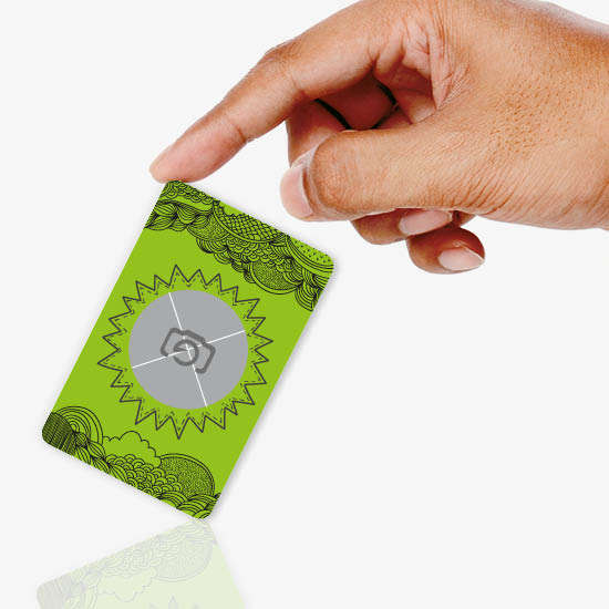 Spielkarte-Jasskarte 1112 | mit grünem Ornament