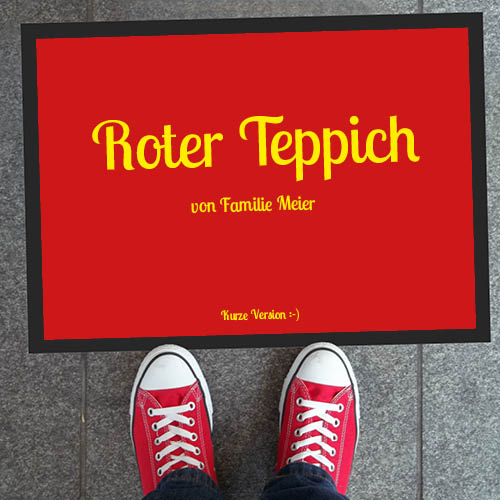 Fussmatte 1002 | roter Teppich