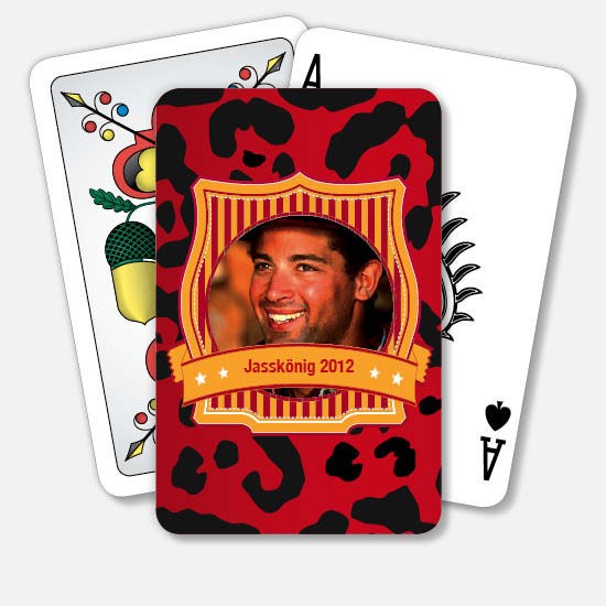 Jasskarten/Pokerkarten 1018 | Gepardmuster